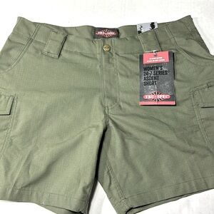 New Tru Spec 24-7 Series Ascent Short Army Green Stretch Cargo Ripstop